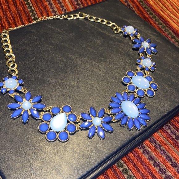 Blue Statement Necklace - Picture 3 of 3